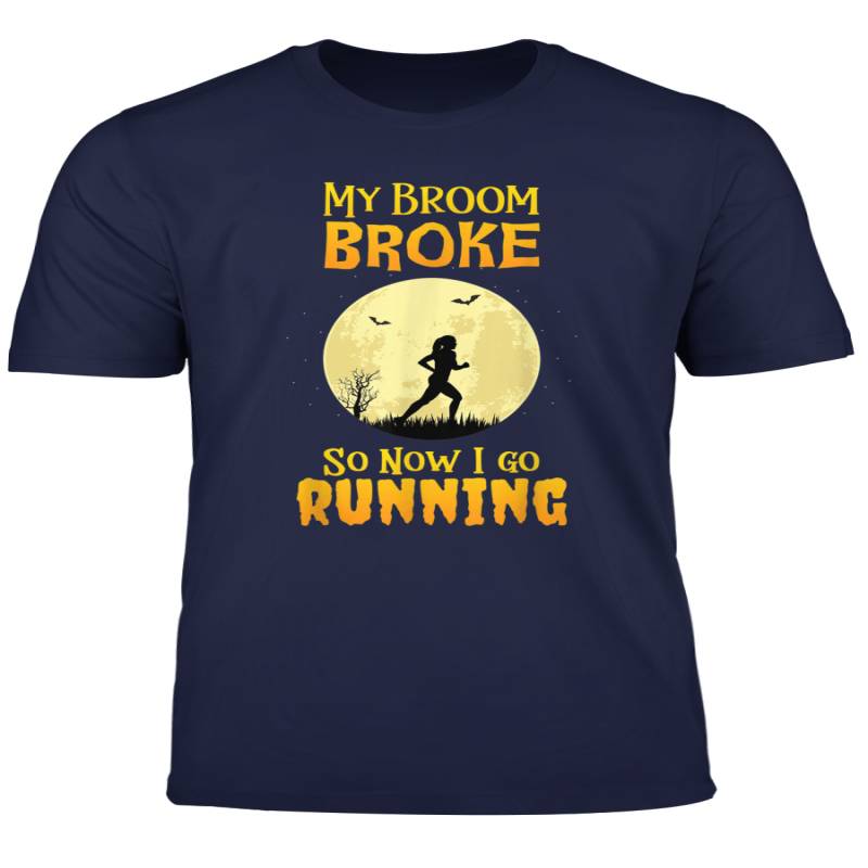 My Broom Broke So Now I Go Running Shirt Witch Funny Cute T Shirt