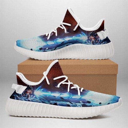 Best Goku Kamehameha Dragon Ball Shoes Yeezy Sneakers Gift Idea Yeezy