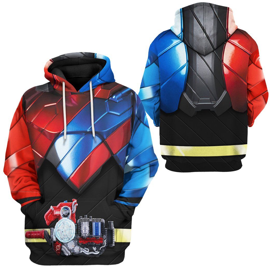 3D Kamen Rider Build Rabbit Tank Tshirt Hoodie Apparel