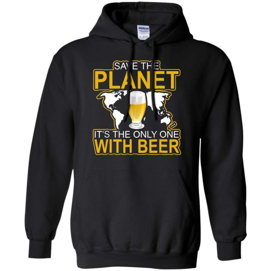 AGR Save the planet it’s the only one with beer Hoodie