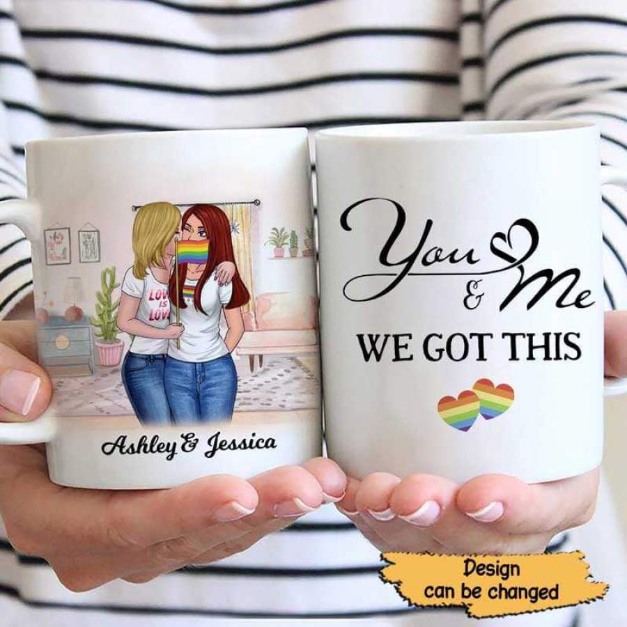 You Me Got This LGBT Couple Personalized AOP Mug