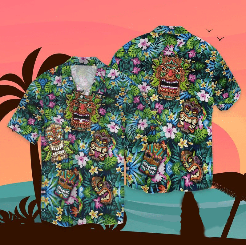 Getting Freaky At The Tiki Hawaii Shirt Unisex Adult Ha86327