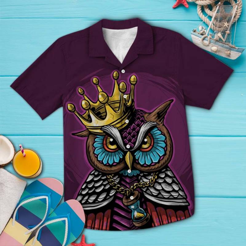 Owl King Hawaii Shirt Ha4588