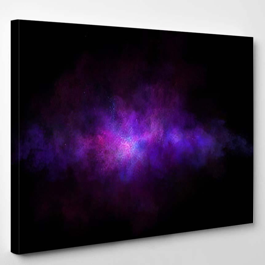 Abstract Nebulae Clouds Color Smoke On – Galaxy Sky And Space Canvas Print