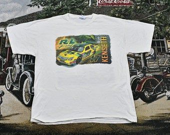 Vintagematt Kenseth Automotive Vintage R+l Racing T-shirt / Big Sponsor Graphic / 2000 90s Streetwear / Retro Style 8819