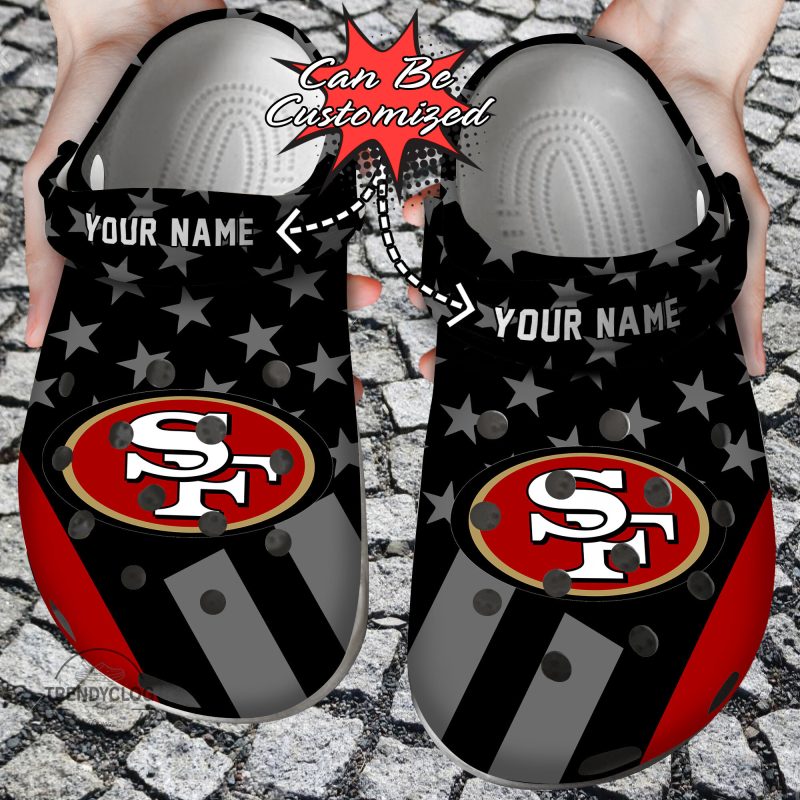 Football Personalized SF49 Star Flag Clog Shoes