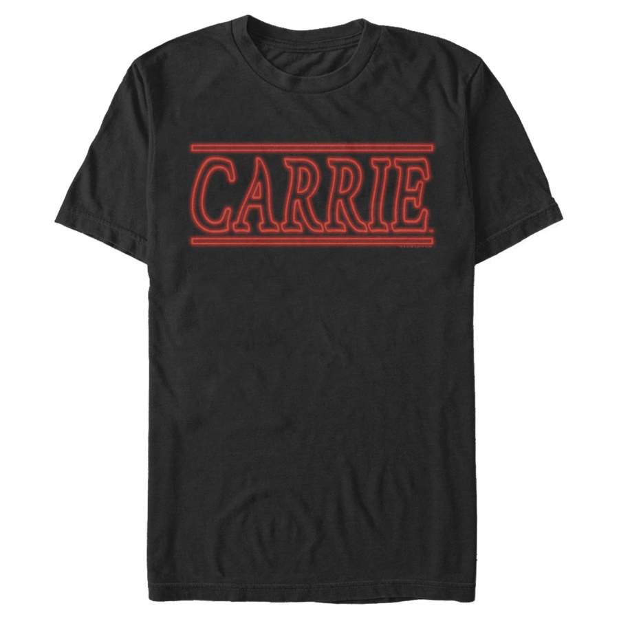 Carrie Men’s Retro Neon Logo  T Shirt