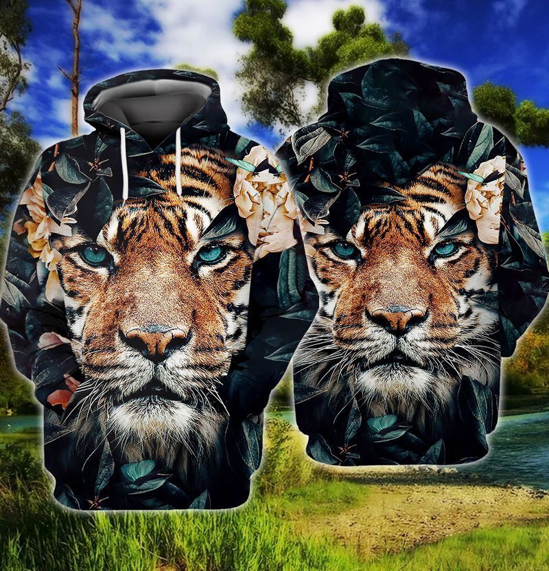 Wild Tiger In The Jungle 3D Full Print Hoodie