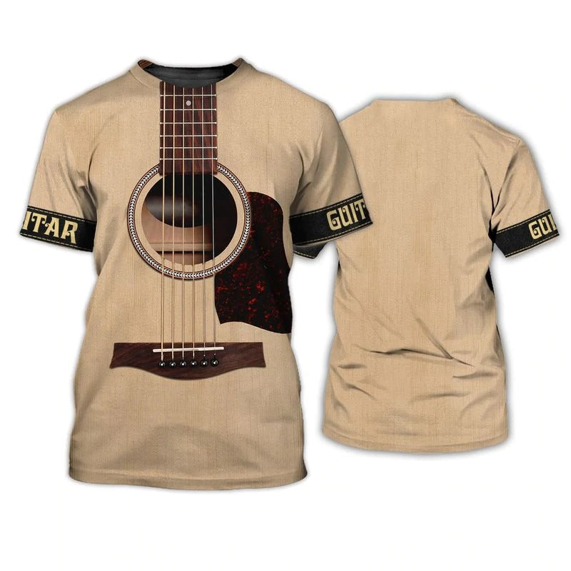 3D All Over Printing Shirt Hoodie Guitar Classic, Guitar Acoustic Hoodie, Gifts For Guitar Man