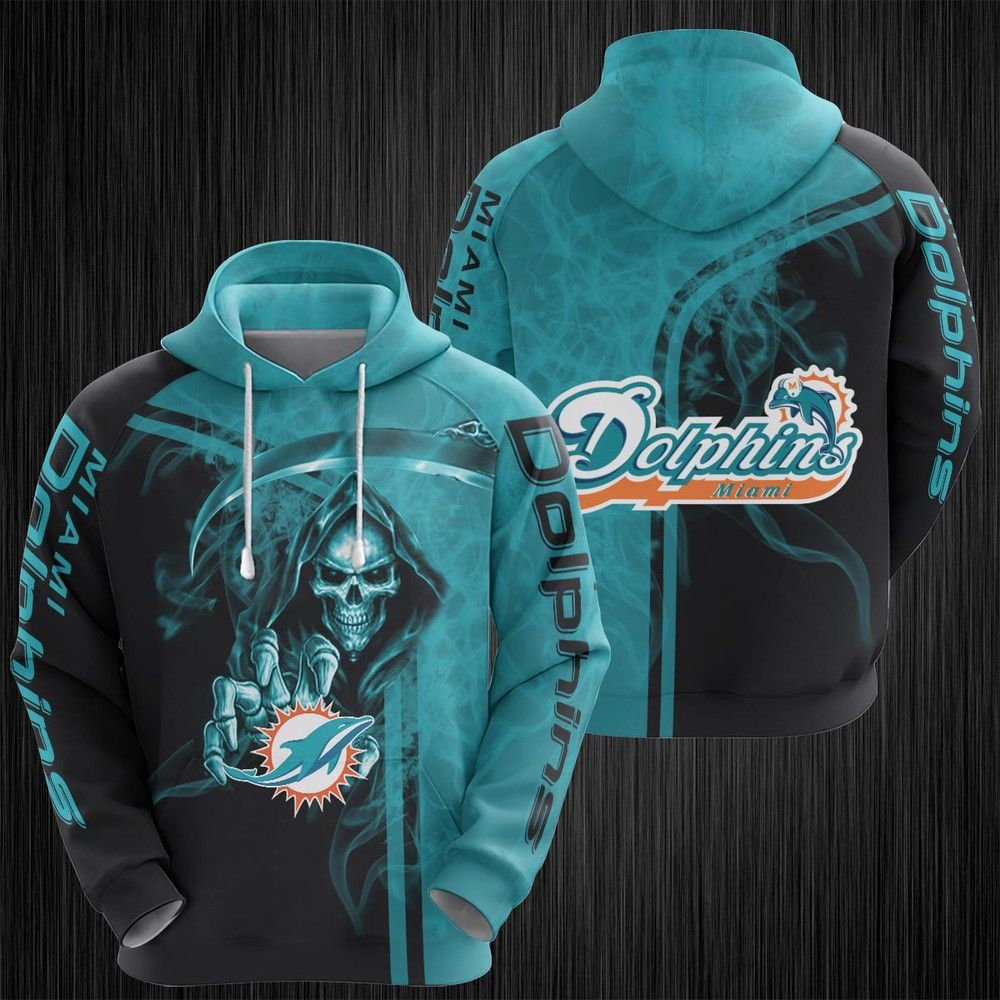 Miami Dolphin All Over Printed Hoodie