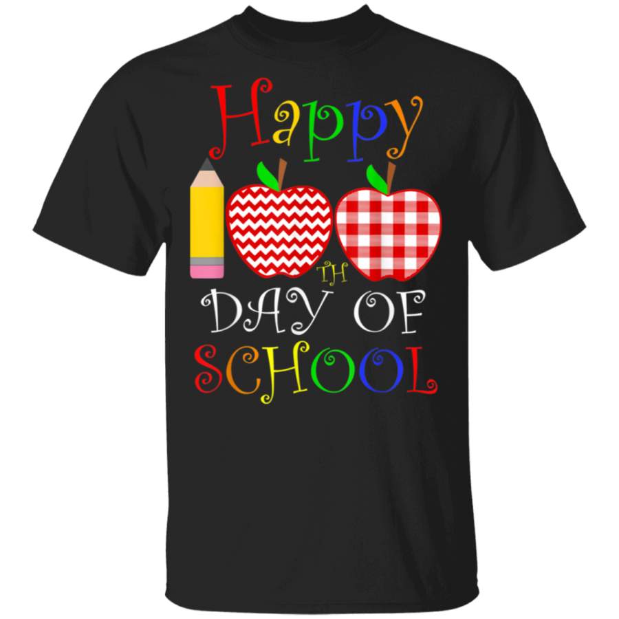 Happy 100th Day of School For Teacher & Student Kid Gift T-Shirt