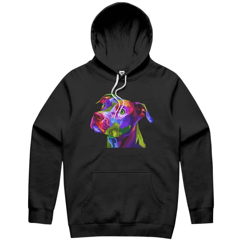 American Pitbull Terrier Pop Art Portrait For Dog Owners Hoodie