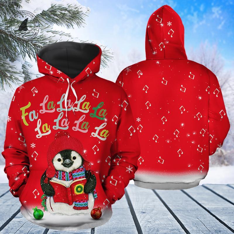 Penguin Fa La La La Christmas 3D All Over Print | For Men & Women | Adult | Ho5156