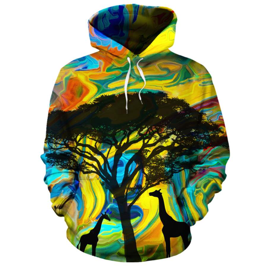 African Rave 5 All-over Hoodie – Karipun