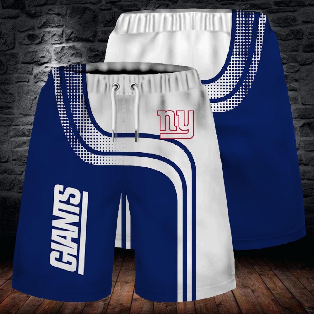 New York Giants 3D Digital Printing Fashion Sports Shorts