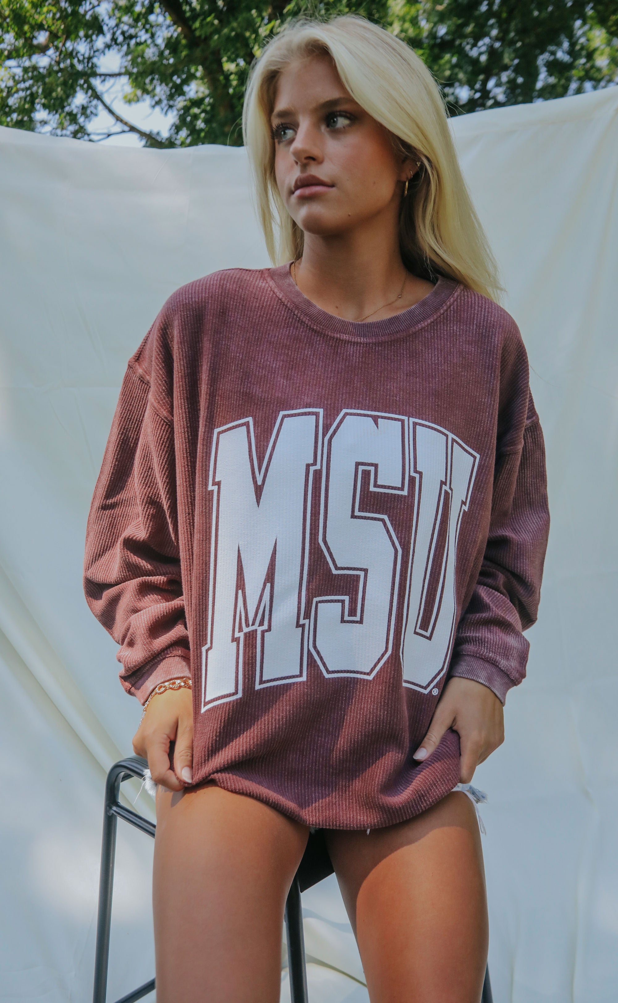 Charlie Southern: Mississippi State Collegiate Corded Sweatshirt – 2023