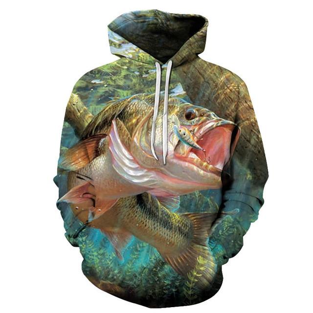 Swimming Bass Hoodie