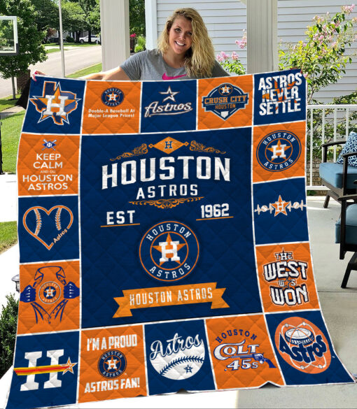 Houston Astros Blanket Quilt V4 B93