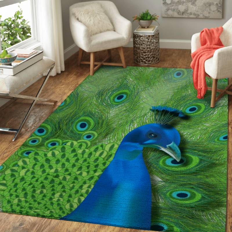 Proud peacock – Animals Area Rug Carpet