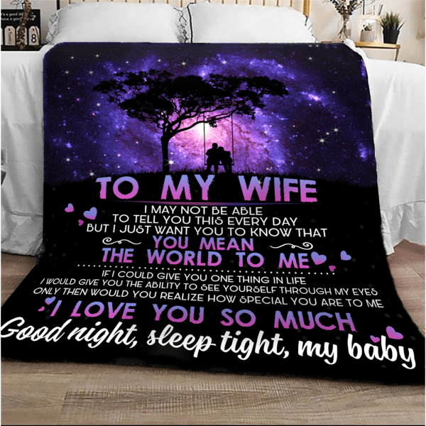 Gift For Wife You Mean The World Blanket