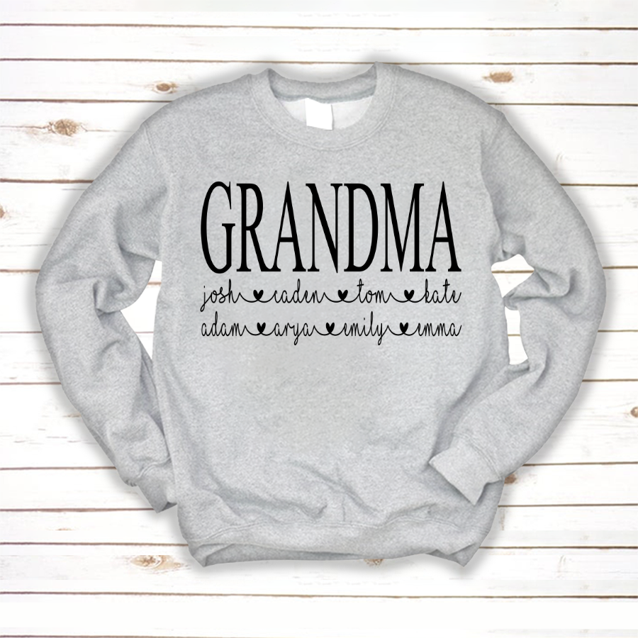 Personalized Grandma Shirt Gift For Grandma Gift For Mom Sweatshirt