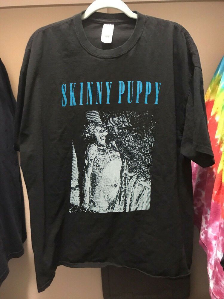 New Skinny Puppy Vintage Rare Shirt Black Dig It Black Reprint Usasz Shirt