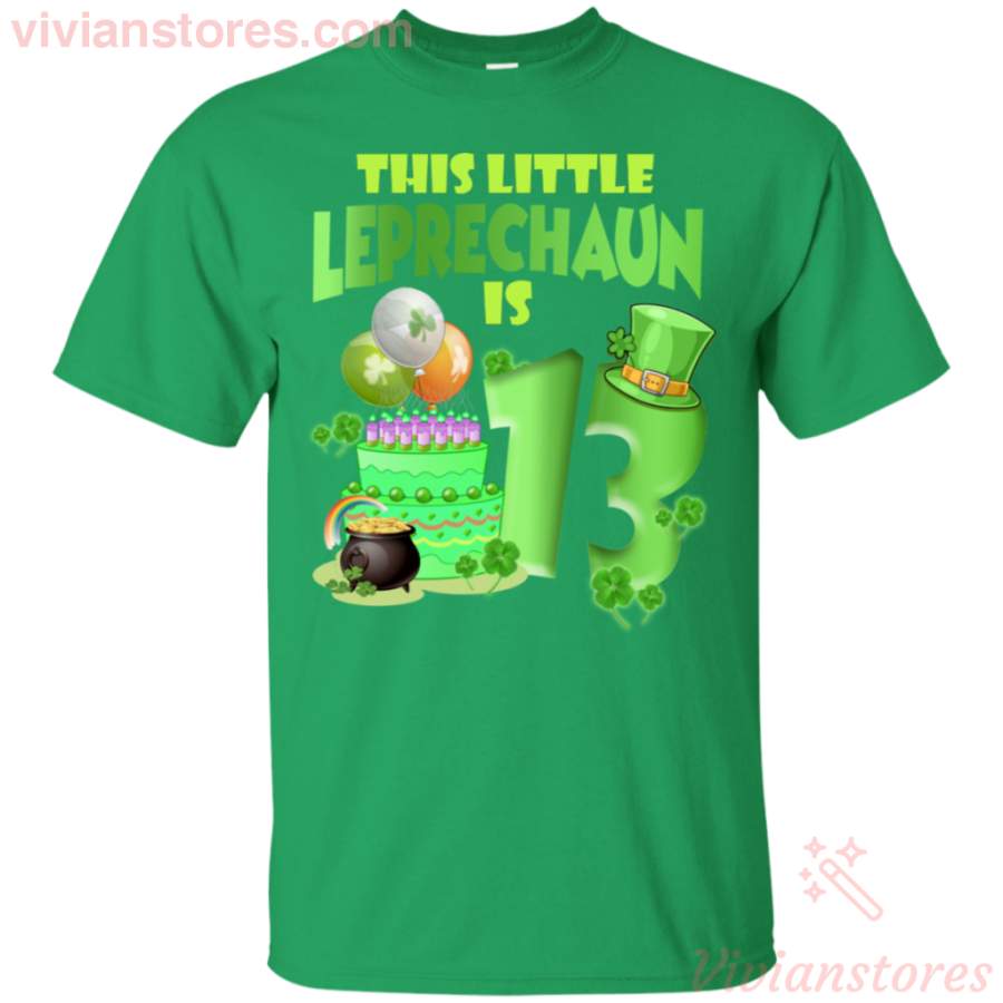 This Leprechaun Is 13 Years Old St Patricks Day T-Shirt LT12