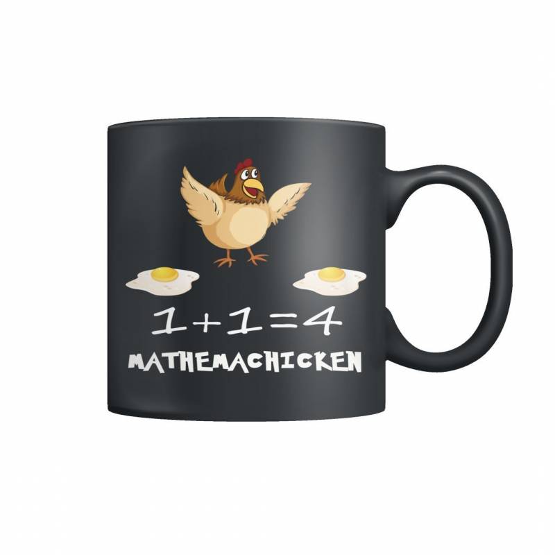 1+1= 4 MATHEMACHICKEN Color Coffee Mug
