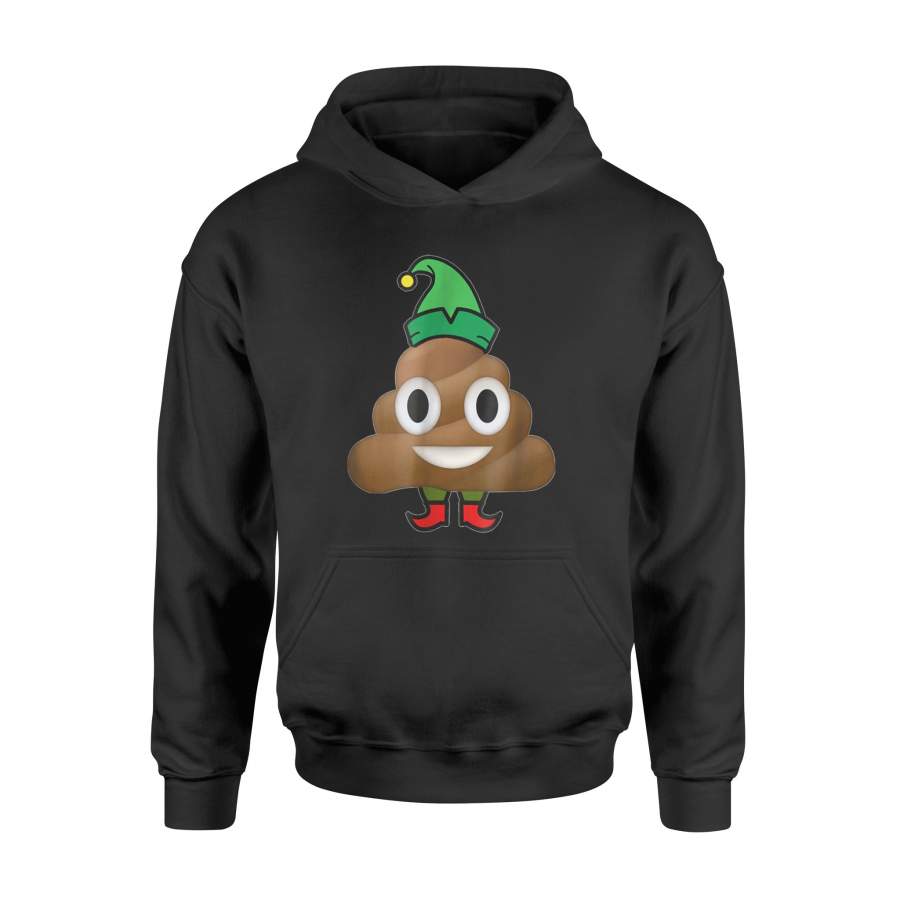 Elf Poop Emjoi Hipster Christmas  Cool Gift Graphic   Hoodie