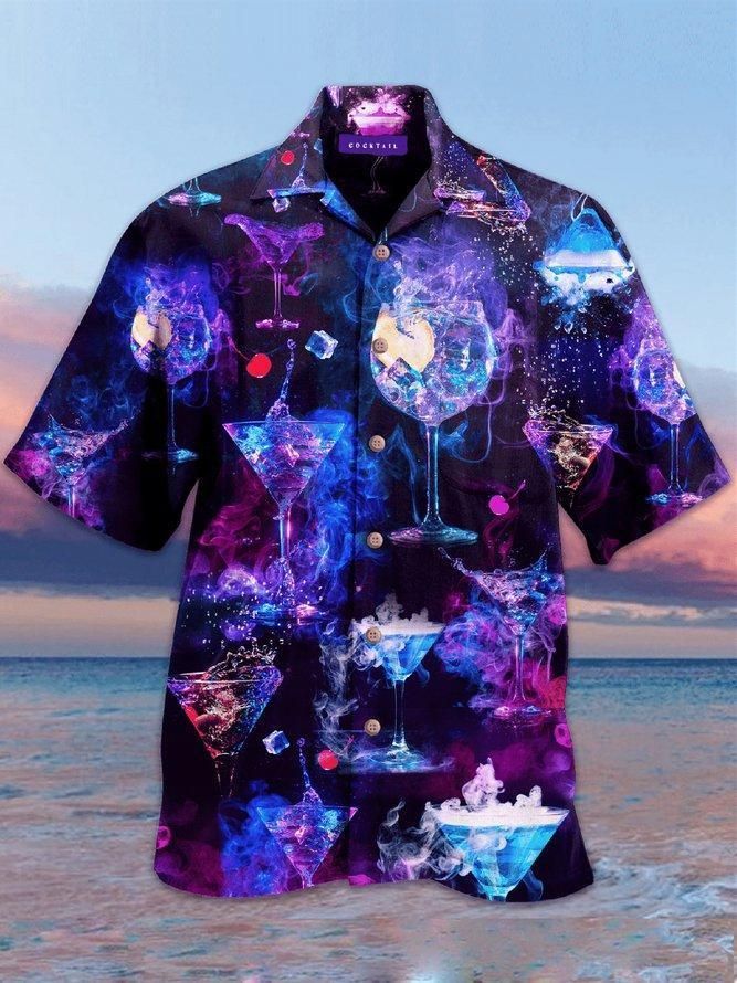 Purple Drink Aloha Hawaii Shirt Colorful Short Sleeve Summer Beach Casual For Men And Women Ha10789