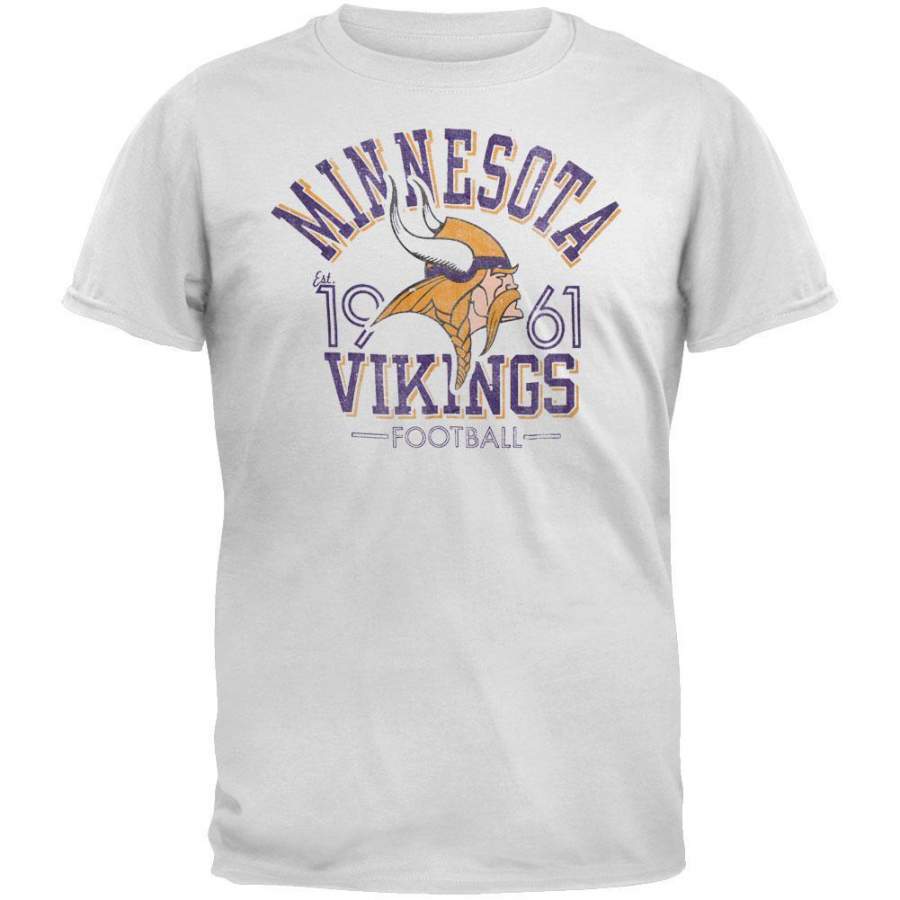 Minnesota Vikings – Logo Fadeaway Premium T-Shirt