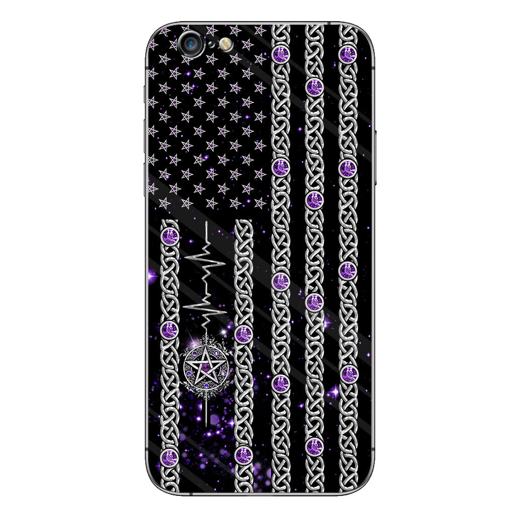Witch Vibes Purple Pentagram Personalized Phone Case