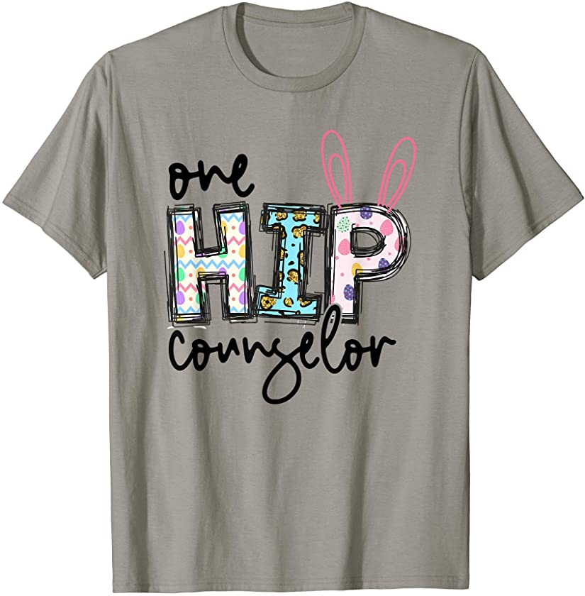 One Hip Counselor Bunny Funny Counselor School Easter Day T-Shirt