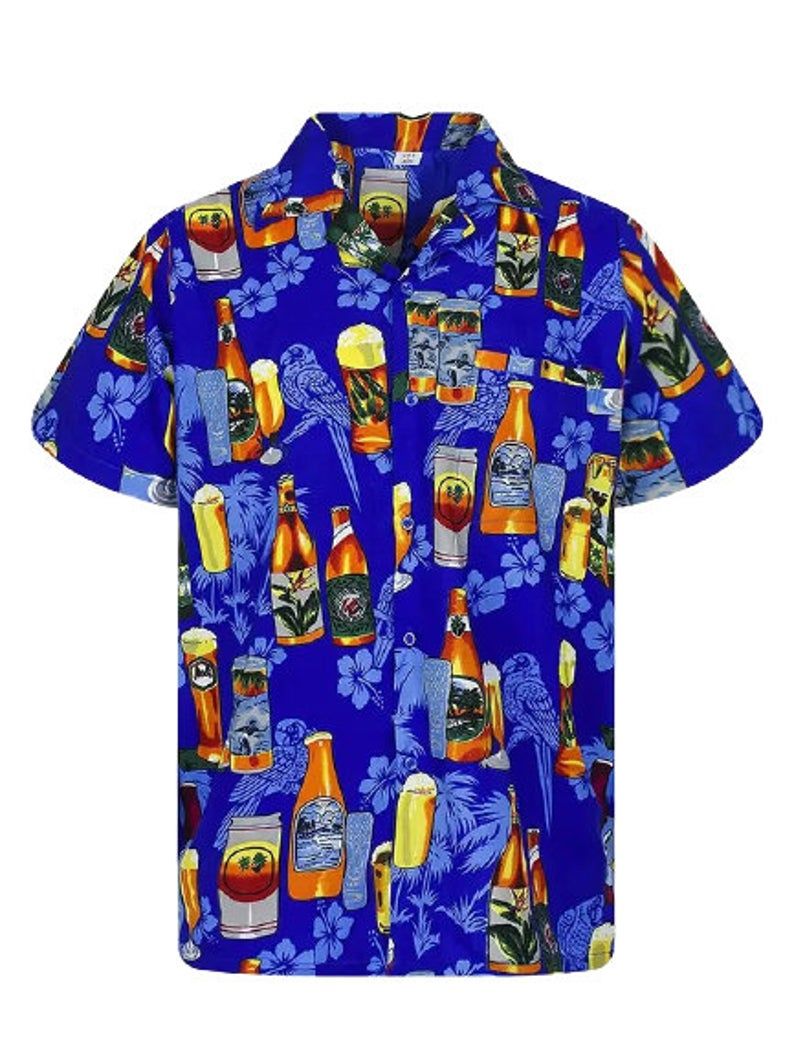 Coconut Tree And Beer Multicolor Best Design Hawaii Shirt Ha90407