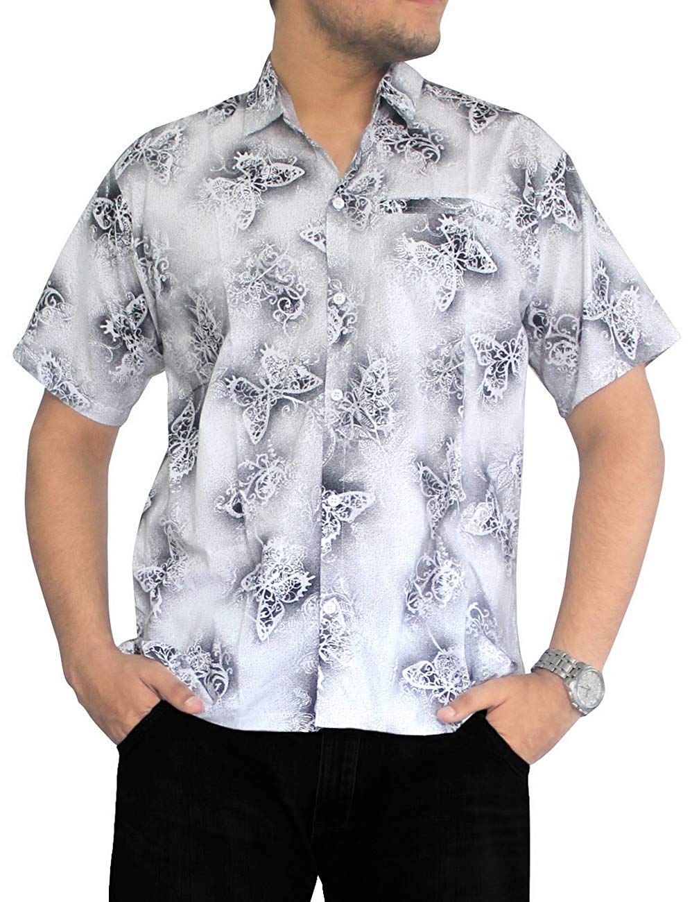 Butterfly White Unique Design Hawaii Shirt Ha59917