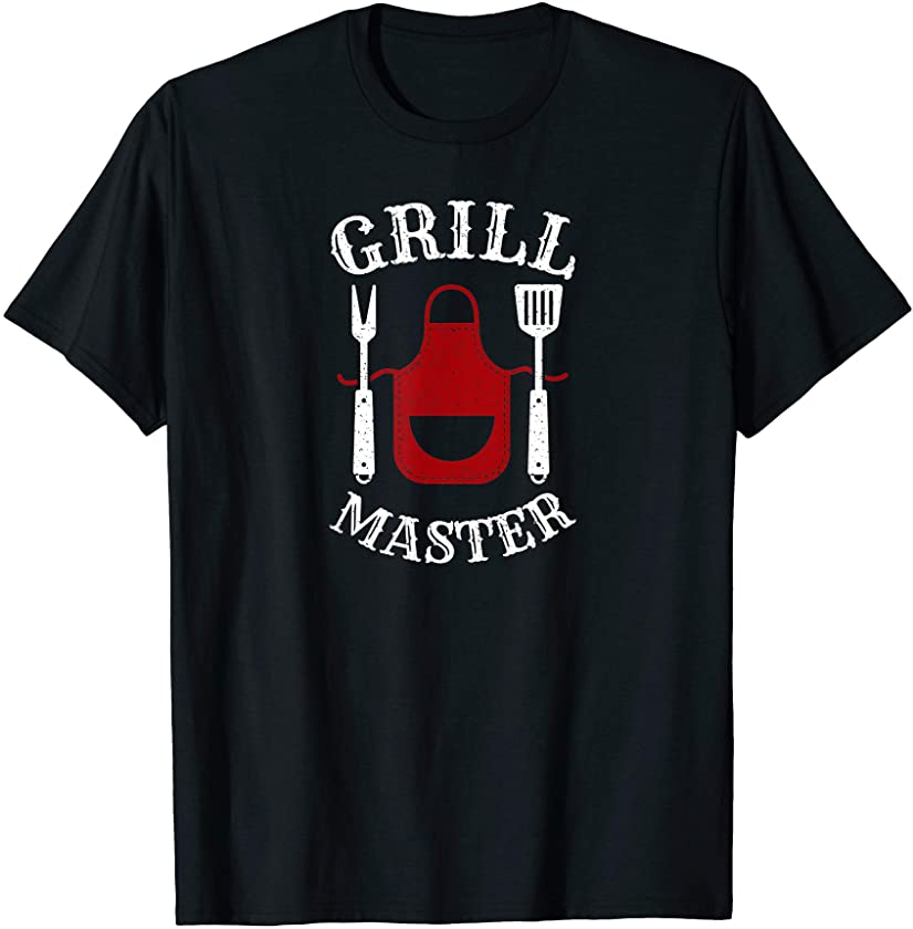 Vintage Grill Master BBQ Apron And Utencils Grilling T-Shirt T-Shirt