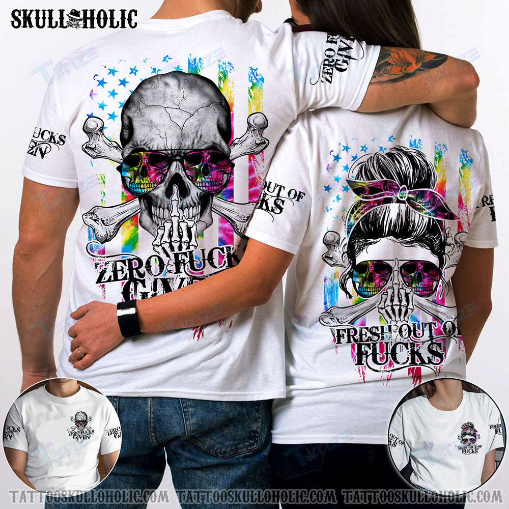 Matching Couple Shirt Skull Couple 3D All Over Printed Shirt, Sweatshirt, Hoodie, Bomber Jacket Size S – 5Xl