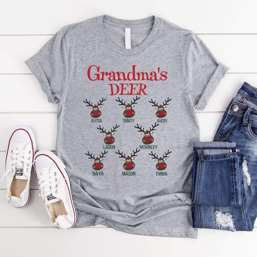 Personalized Grandma’s Deer Christmas Shirt