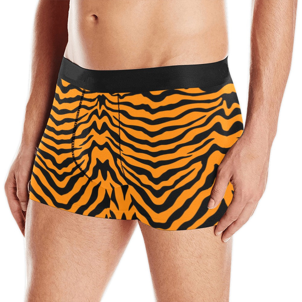 Bengal Tigers Skin Print Pattern Men’S All Over Print Boxer Briefs Men’S Underwear