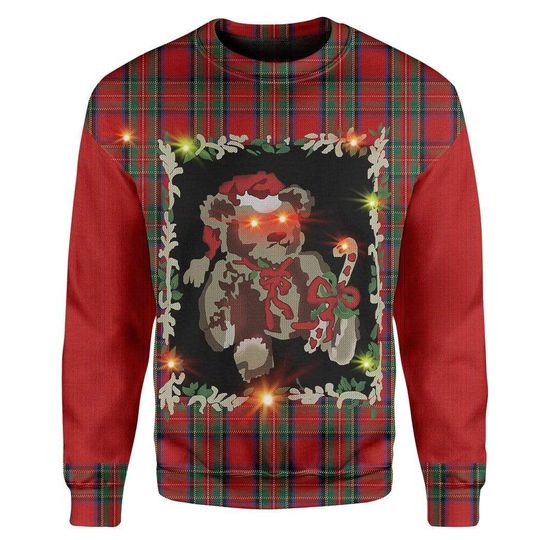 Bear Ugly Christmas Sweater | Unisex | Full Size | Adult | Colorful | US3801