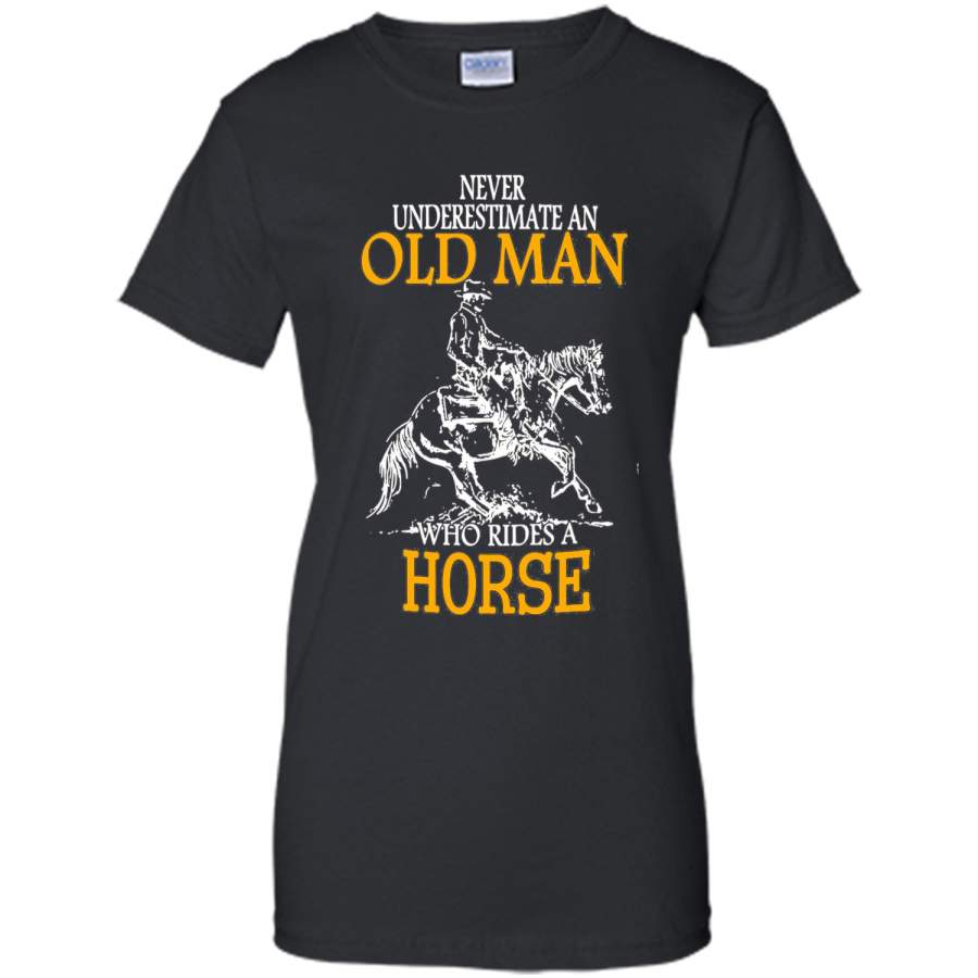 Old Man rides a Horse T-Shirt cool shirt