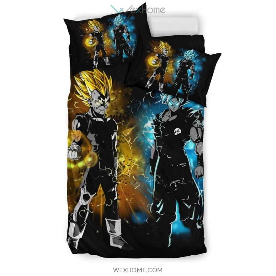 Goku Vegeta Bedding Set – Duvet Cover And Pillowcase Set – Unique Design Amazing Gift