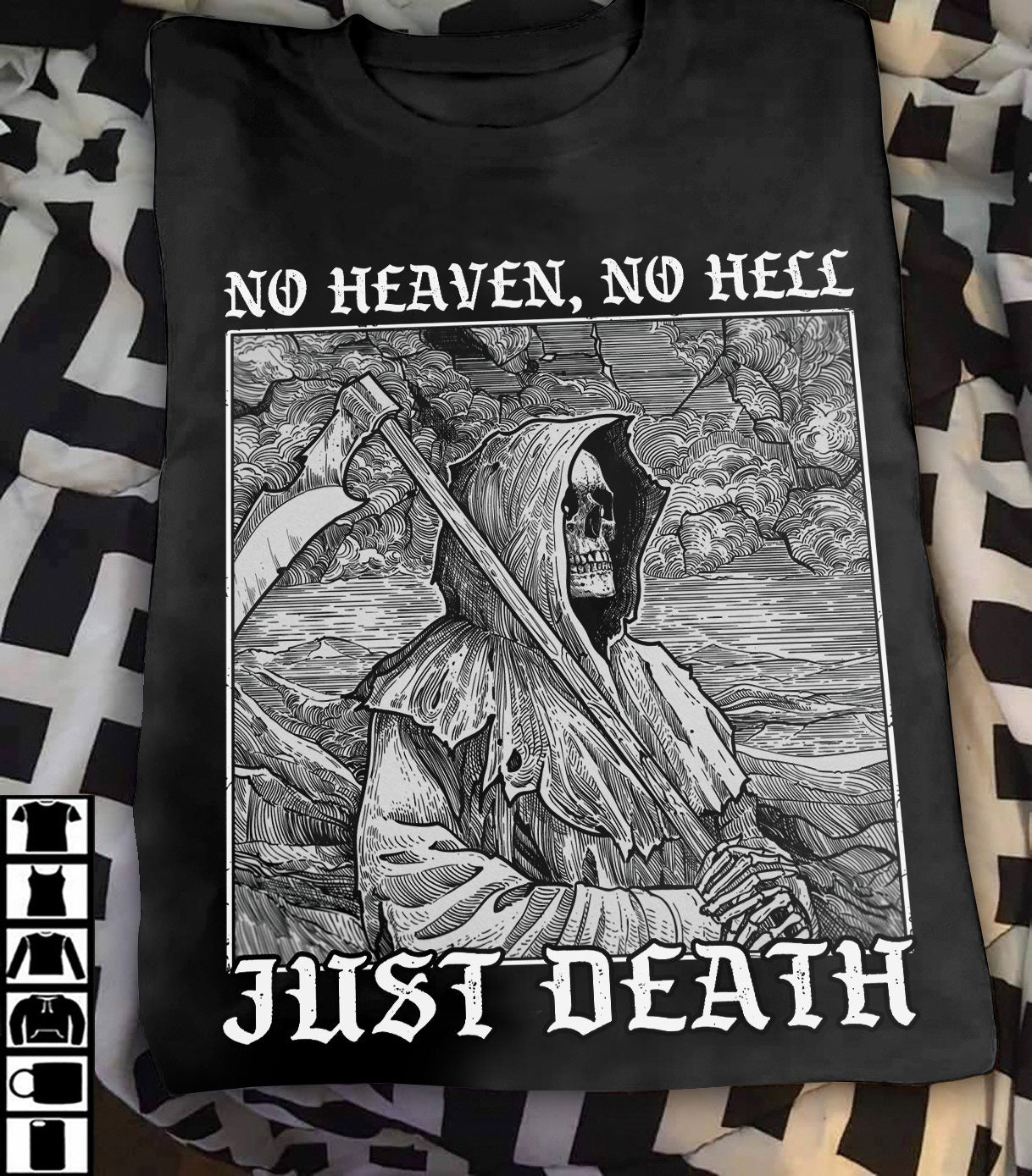 Men Tshirt, No Heaven No Hell Just Death T-Shirt