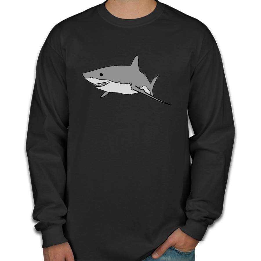 Shark Men Long Sleeve Shirt