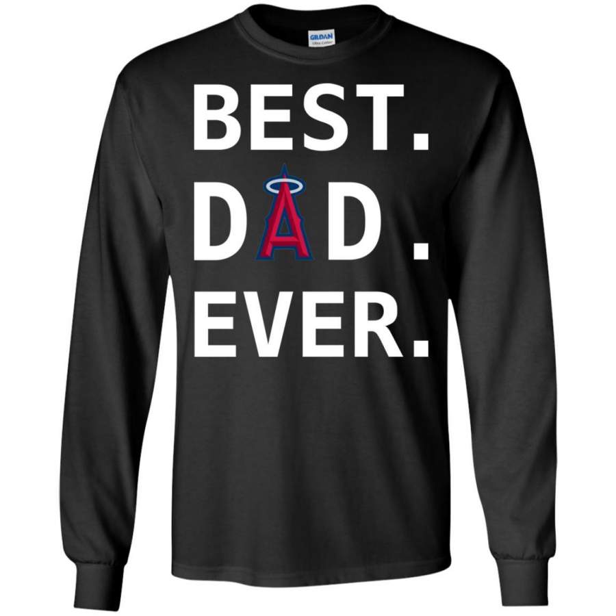 Best Los Angeles Angels Dad Ever Baseball Fathers Day Shirt