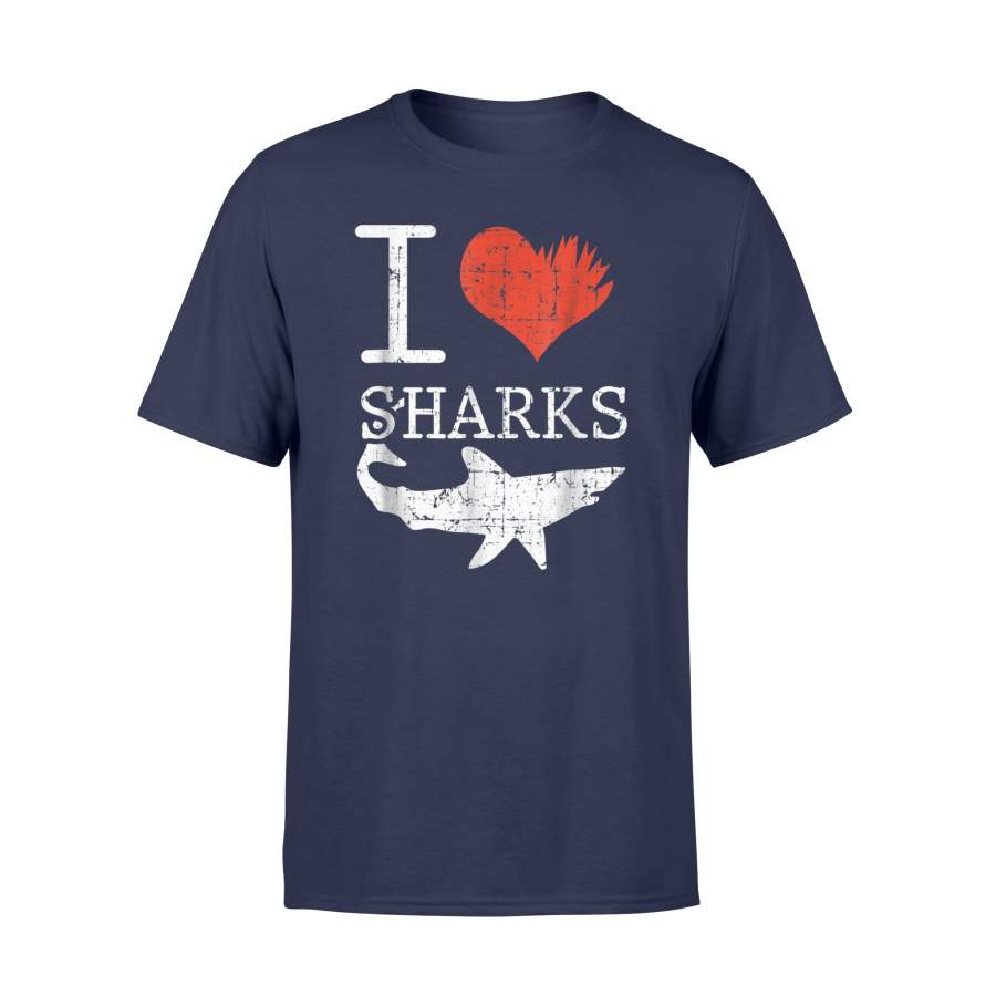 Cool I Love Sharks Oceanographer T-Shirt