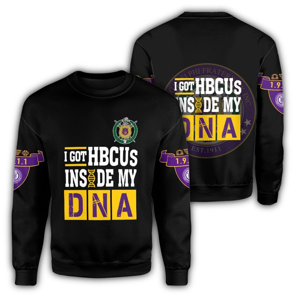 Fraternity Sweatshirt – Omega Psi Phi Hbcu Dna Sweatshirt