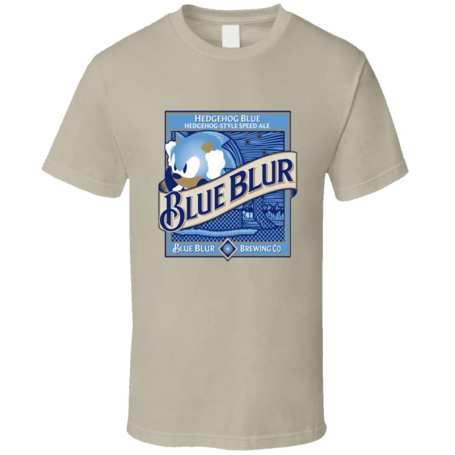 Blue Blur Beer Sonic The Hedgehog T-Shirt