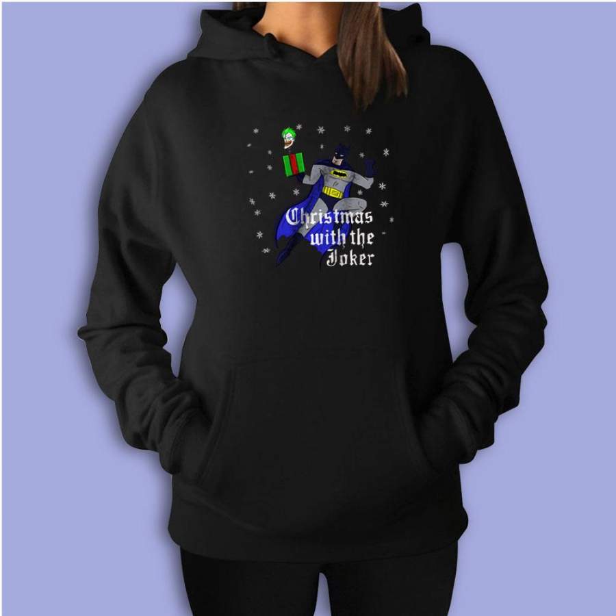 Christmas With The Joker Women’S Hoodie