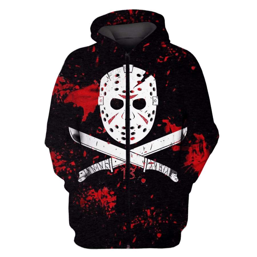 Jason Voorhees Friday the 13th Hoodies - T-Shirts - Zip Hoodies Apparel